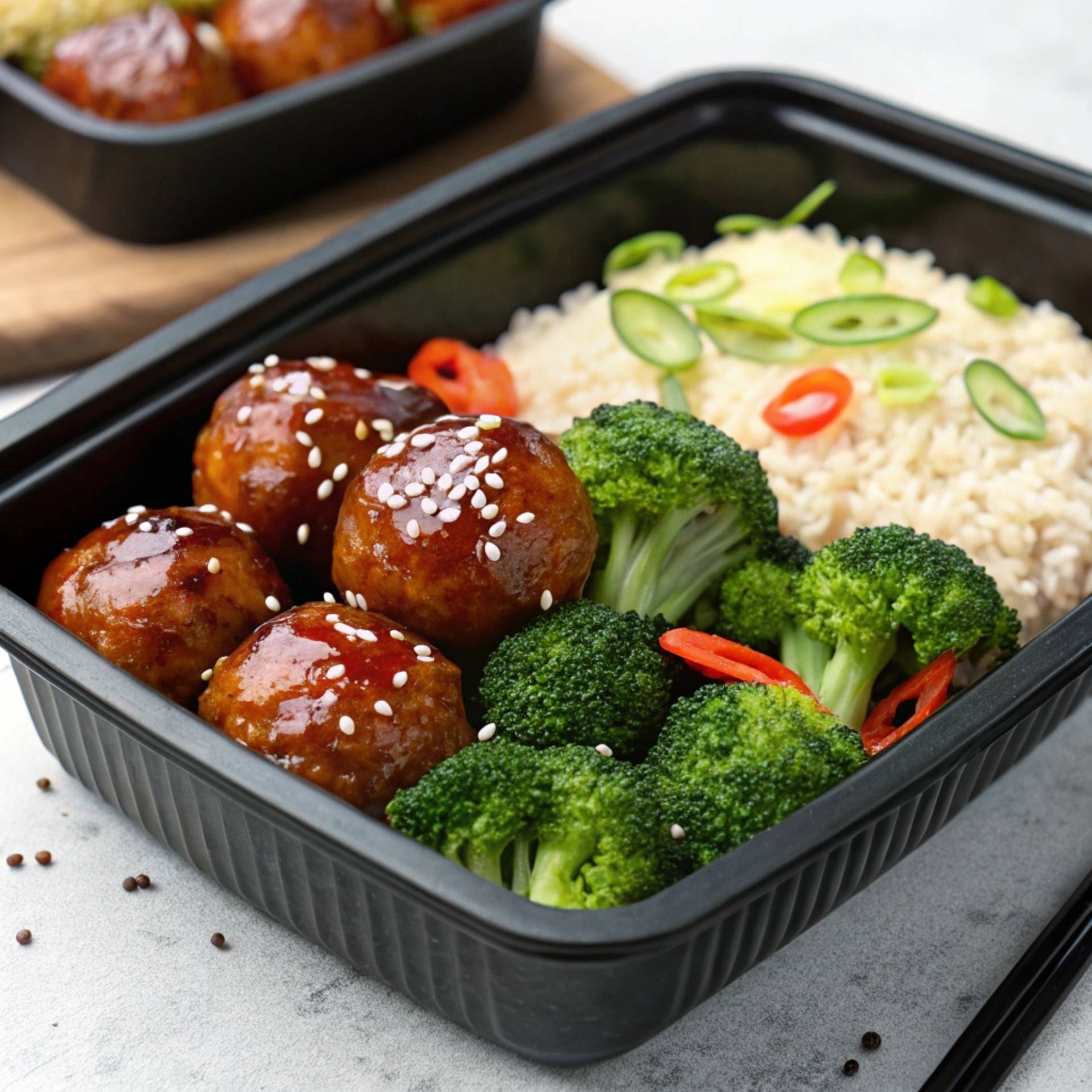 Chicken Teriyaki Meatballs- NOT GLUTEN FREE