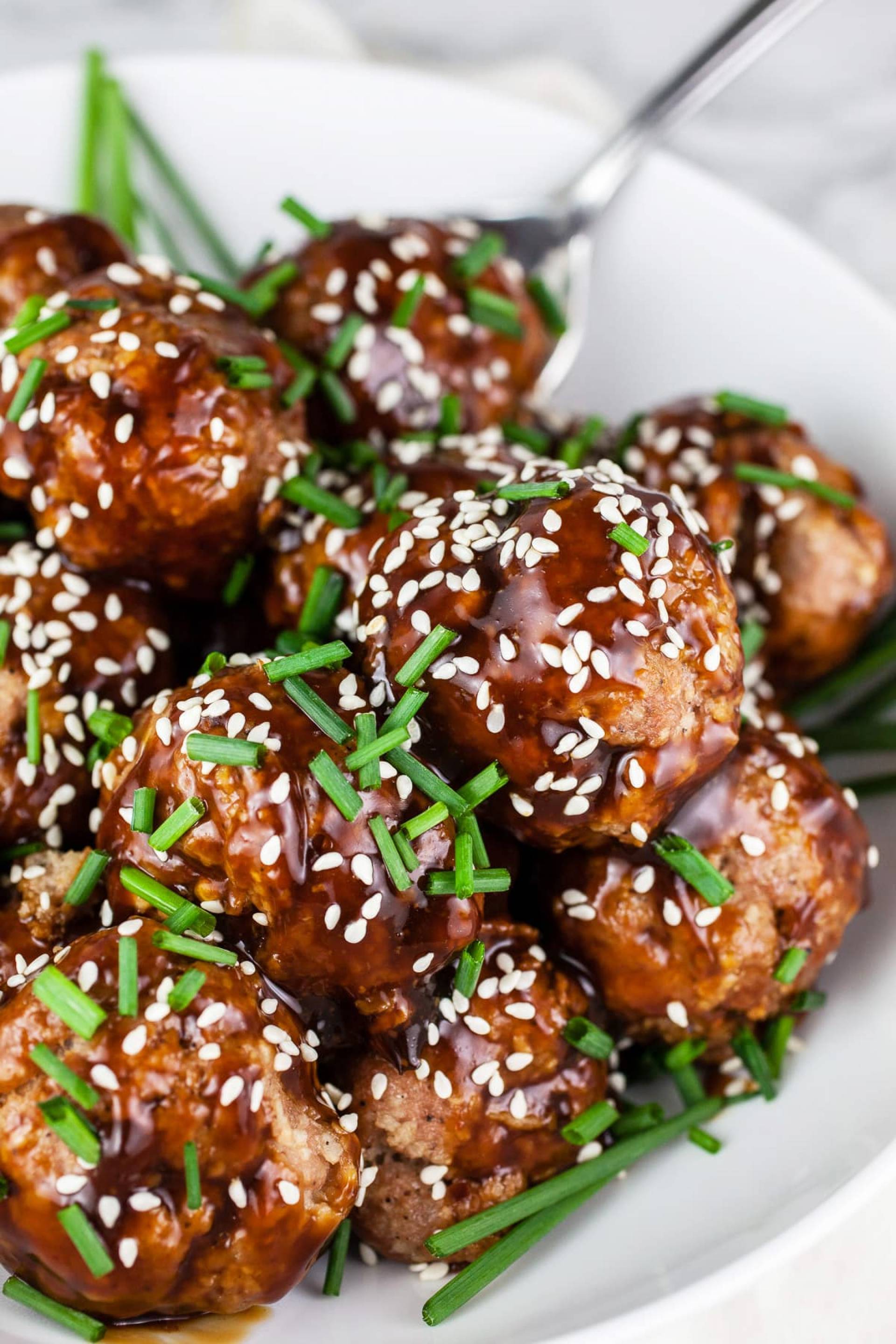 LOW CARB- Chicken Teriyaki Meatballs