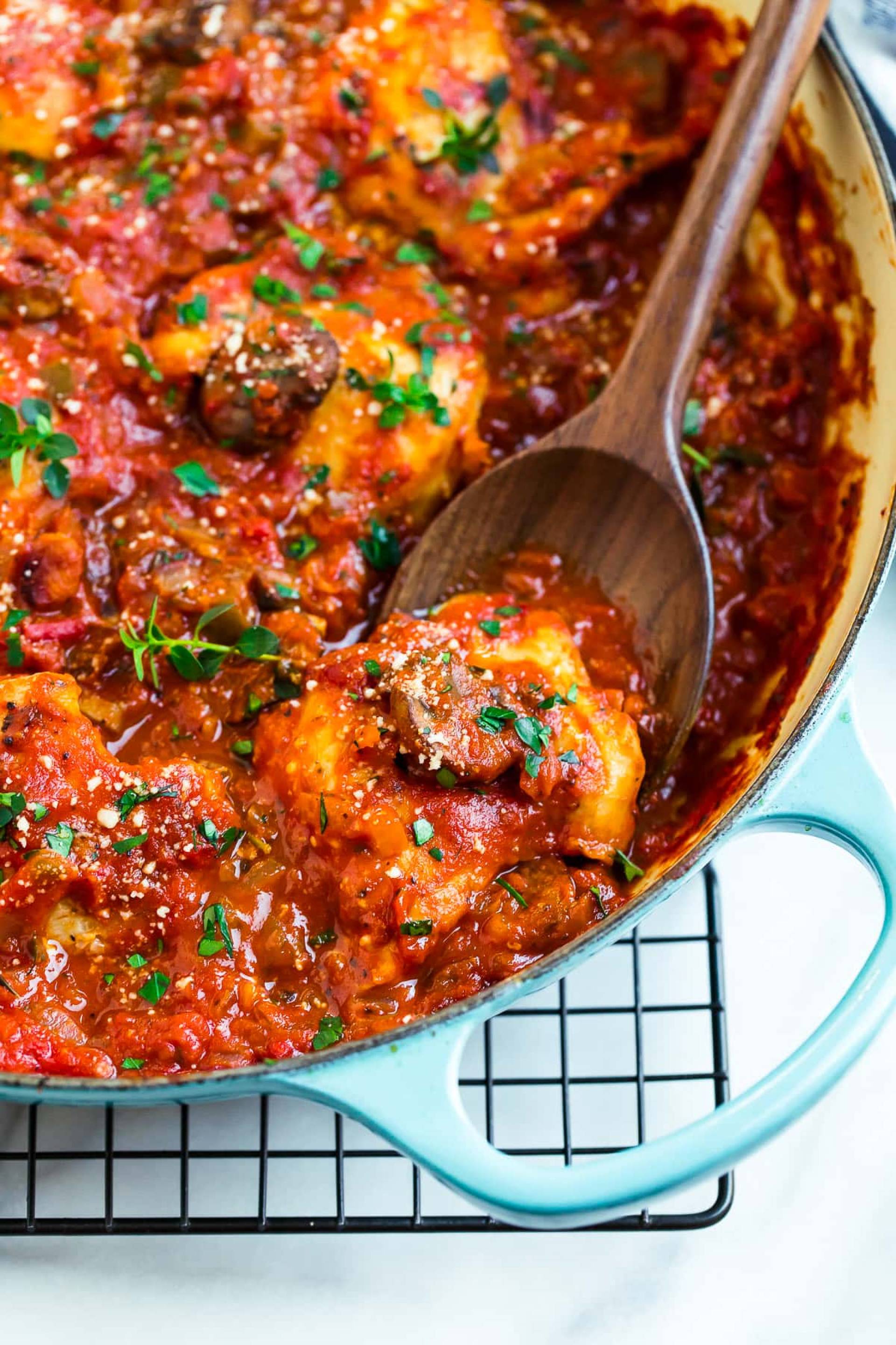 VEGAN CHICKEN Cacciatore