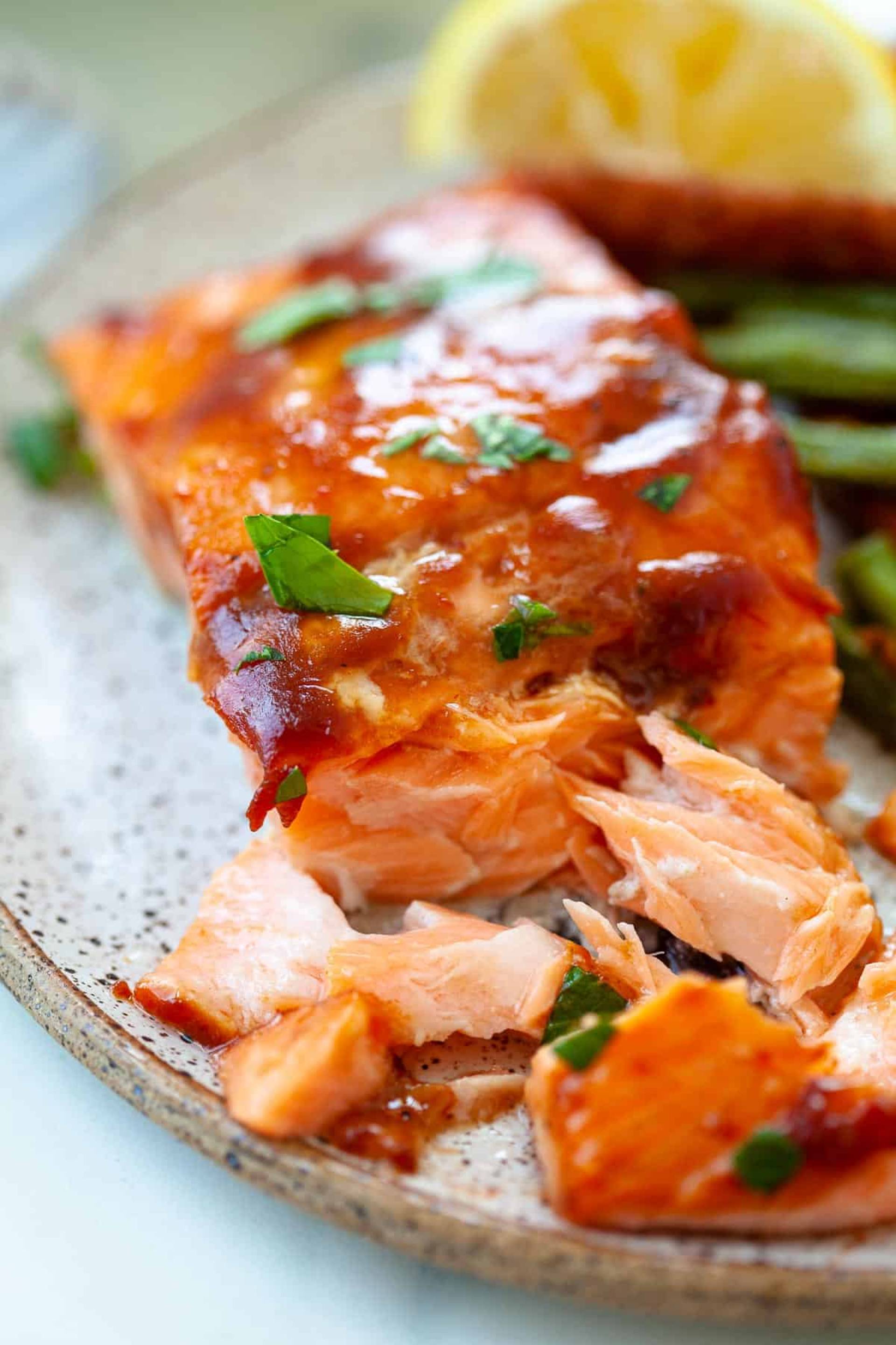 Roasted BBQ Glazed Salmon