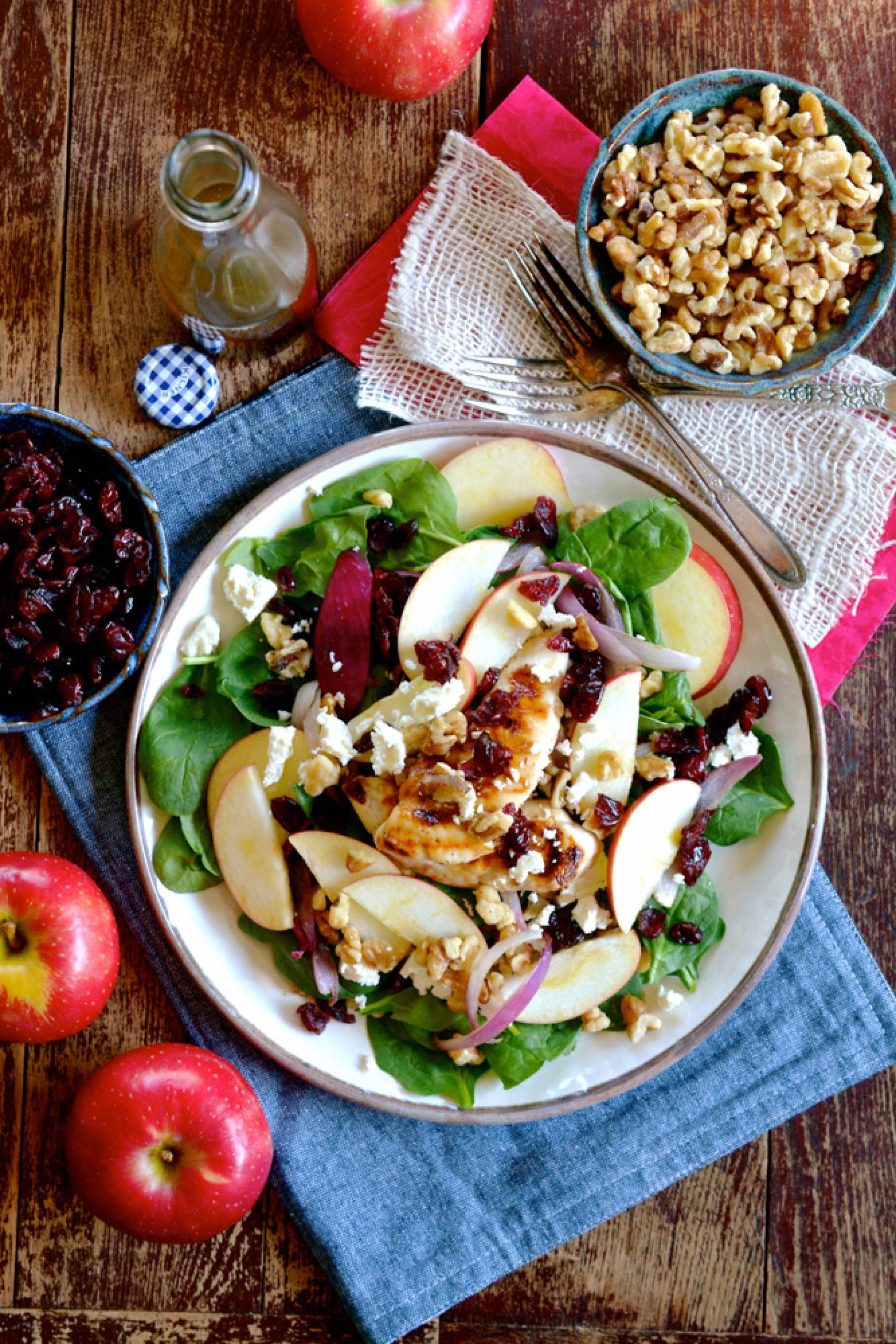 Apple Feta and Cranberry Salad