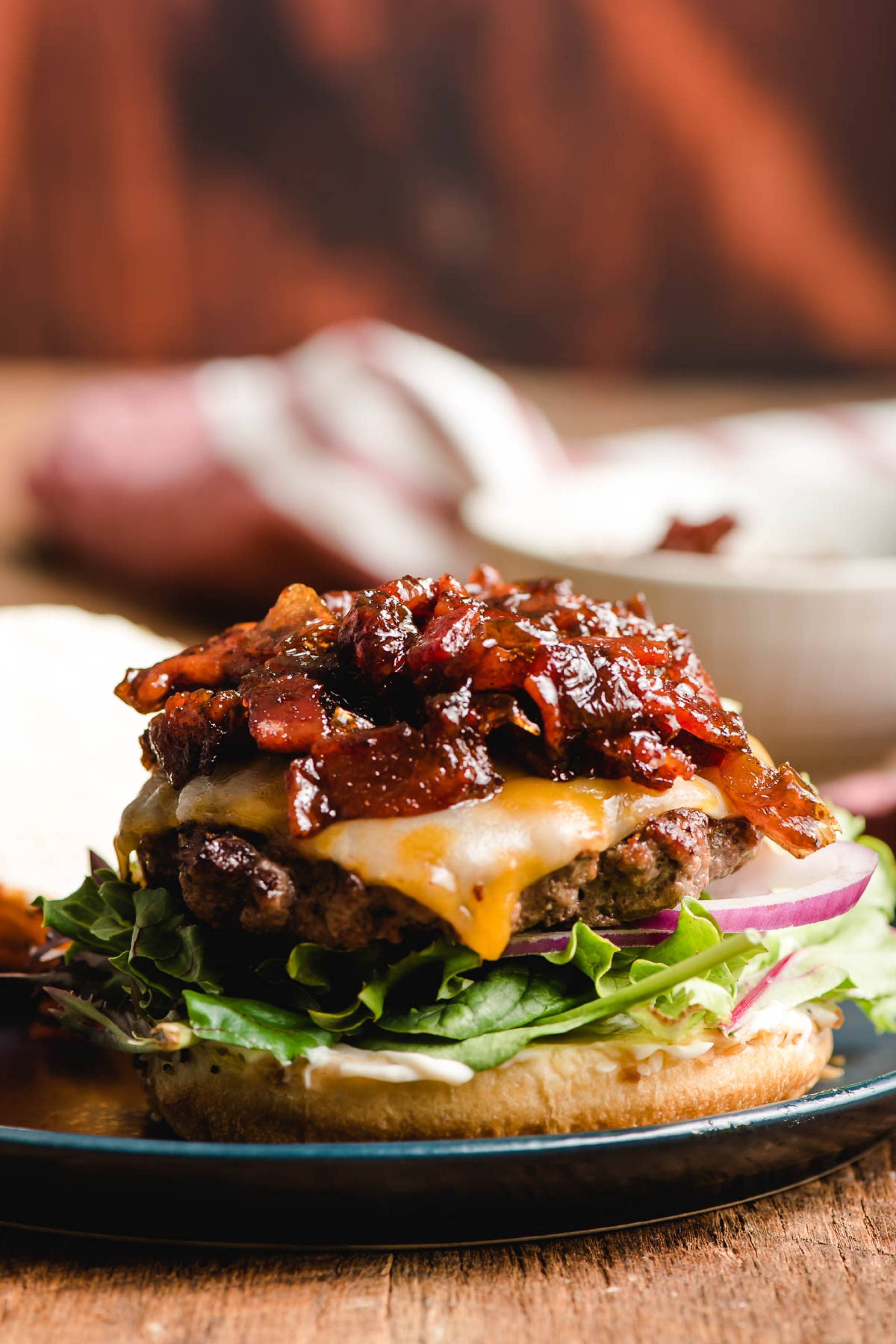 FAMILY- BBQ Bacon Jam Burger