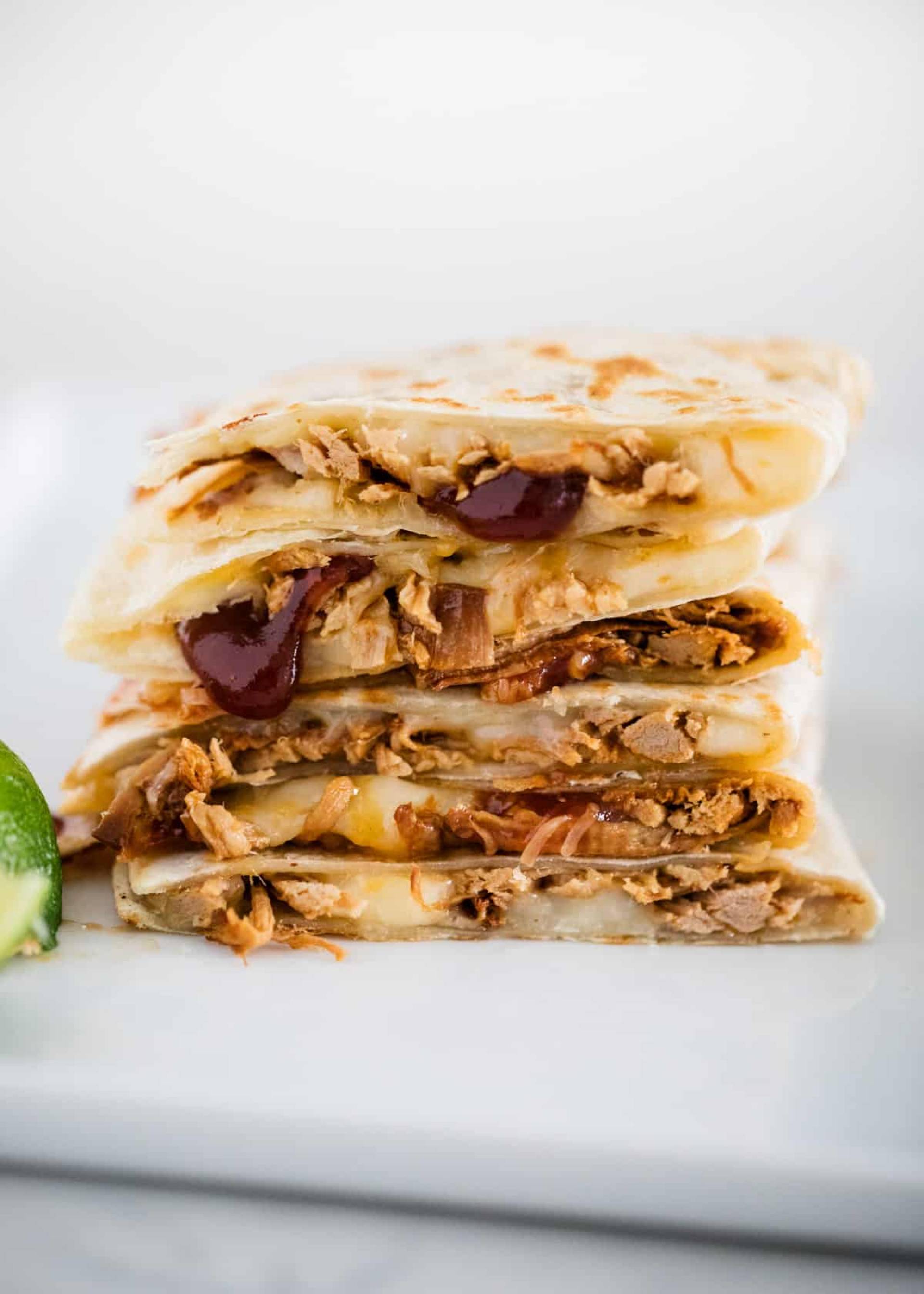 Breakfast - BBQ Pulled Pork Breakfast Quesadilla
