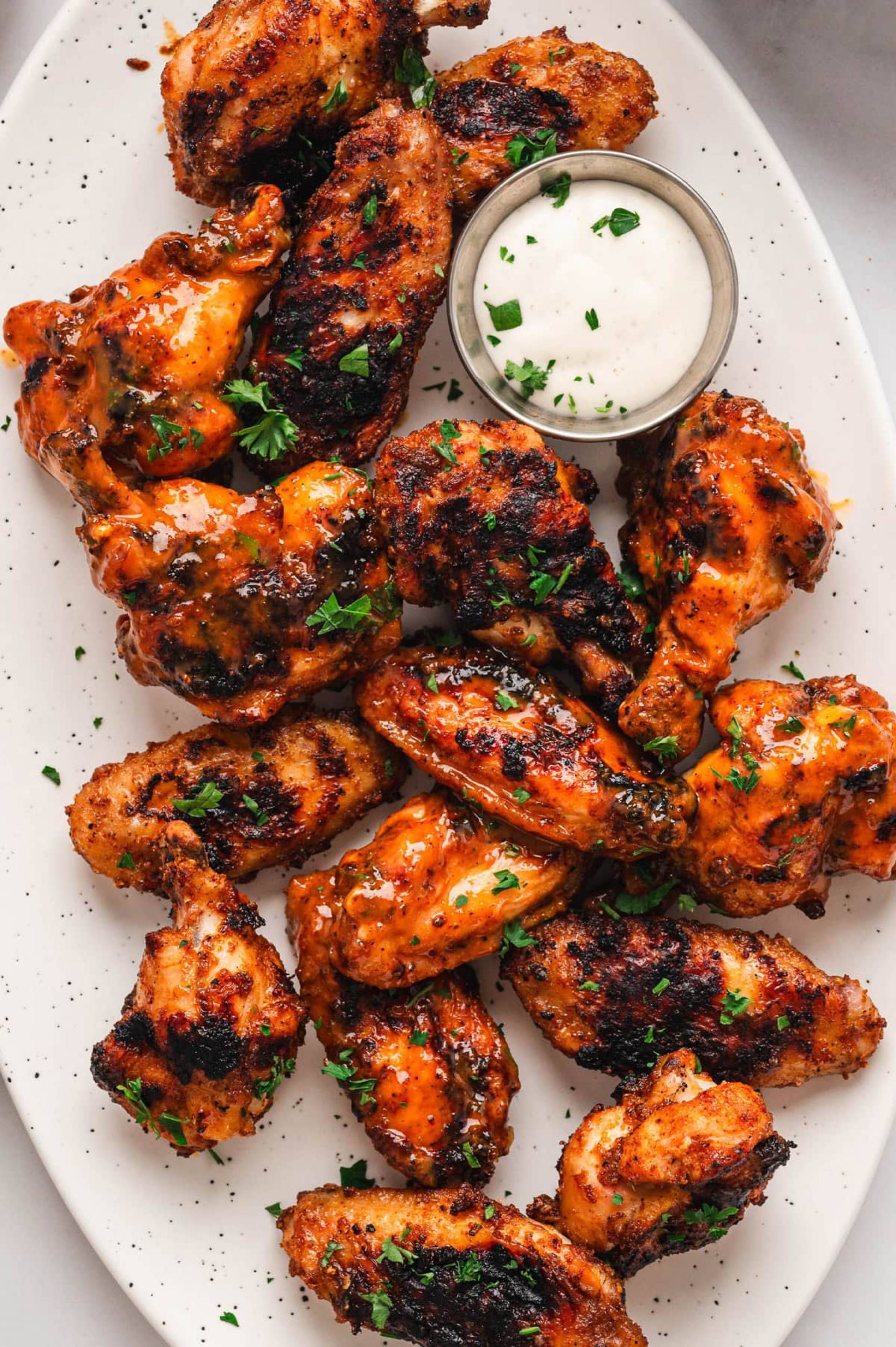 Grilled  Buffalo Chicken Wings- LOW CARB
