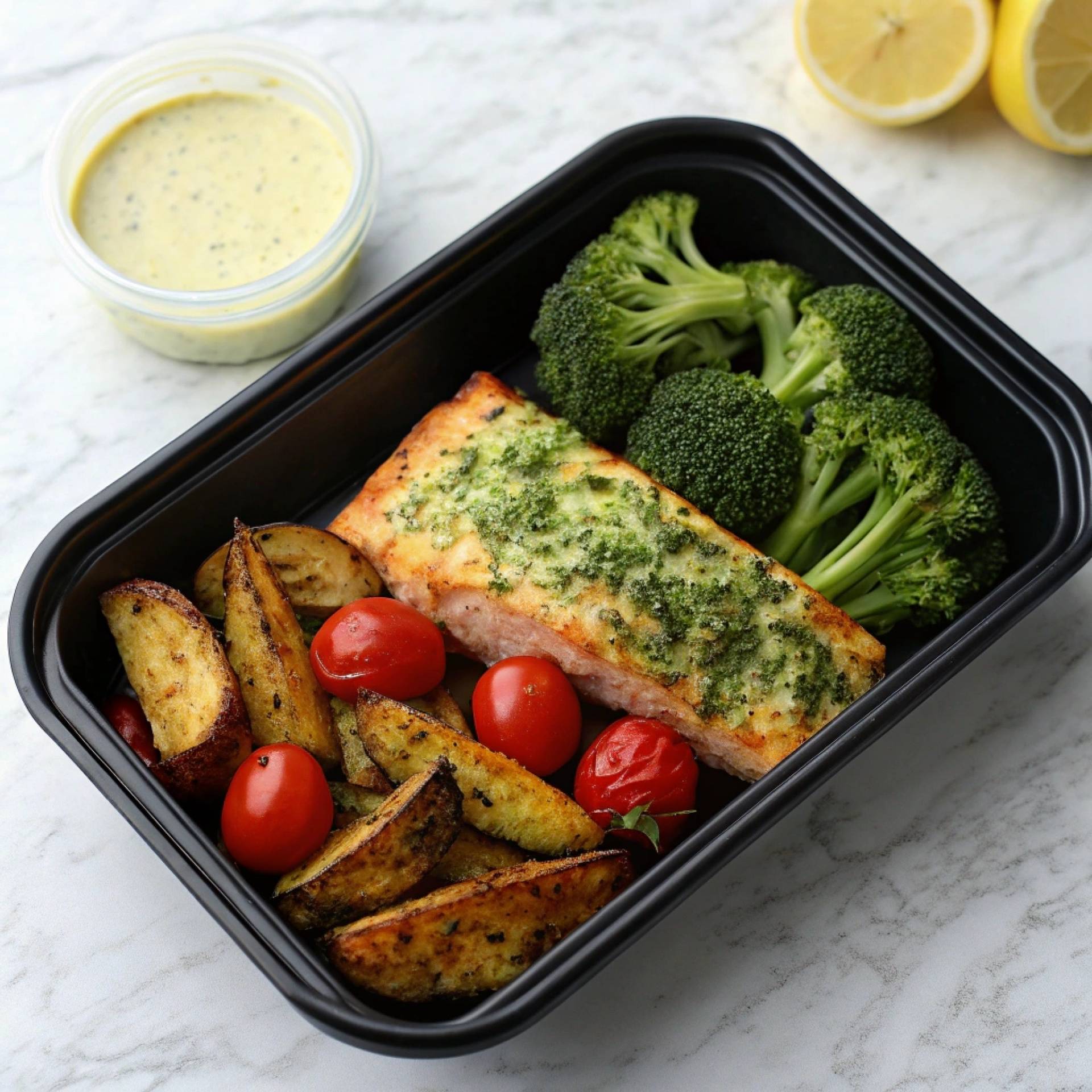 Parmesan- Herb Crusted Salmon